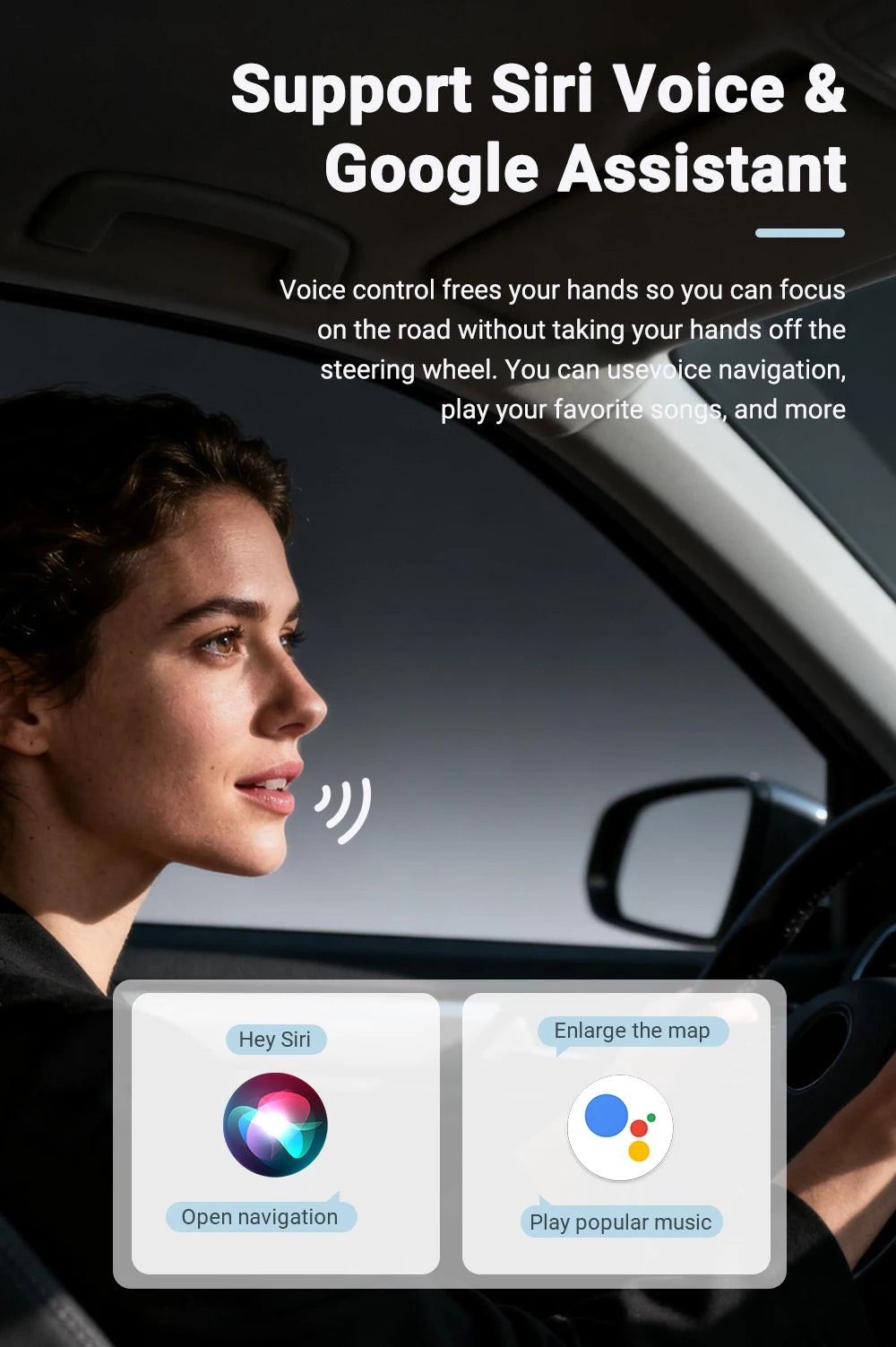 Wireless CarPlay Android  New Smart Auto Adapter Hassle-Free Plug&Play Stable BT WiFi Connect OTA Upgradable Fit 99% Vehicle